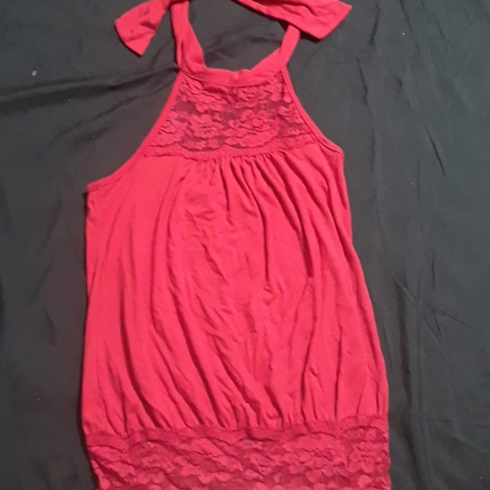 Wet seal red halter top